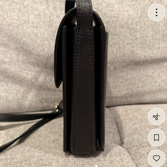 Cuyana Black Leather Crossbody Bag - Picture 6 of 7